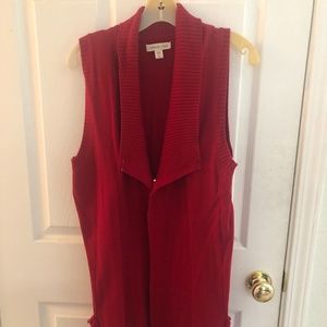 Womens Coldwater Creek sweater vest